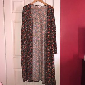 Lularoe Sarah medium stripes and flowers